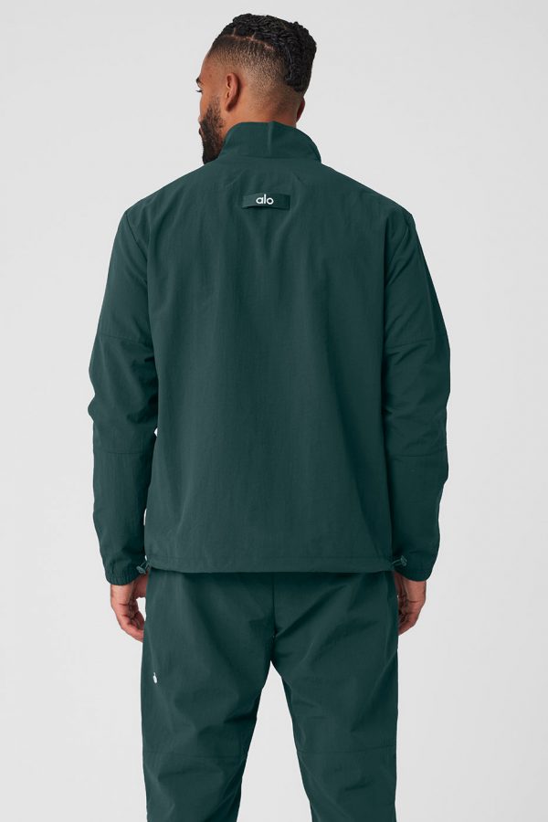 Takeaway Track Pullover - Midnight Green